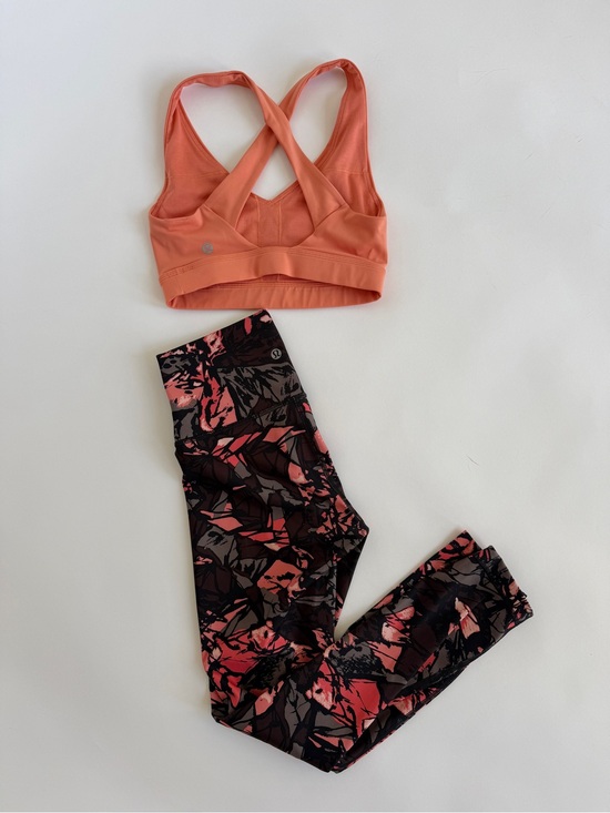 lululemon athletica Pants - Lululemon Matching Set Cross-Back Sports Bra Sz 2 Wunder Under Pant Sz 4